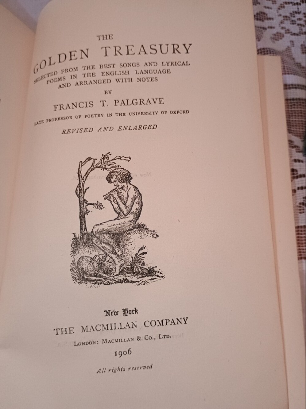 1906 THE GOLDEN TREASURY OF SONGS AND LYRICS FRANCIS T PALGRAVE 1st & 2nd Series - Picture 6 of 14